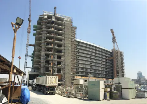 Ход строительства Azure Residences, Palm Jumeirah — 29 сентября 2015, готовность 65.25%, снимок 3 из 7