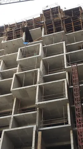 Binghatti Apartments, Dubai Silicon Oasis construction progress — 16 April 2015, 58.40% complete, photo 3 of 5