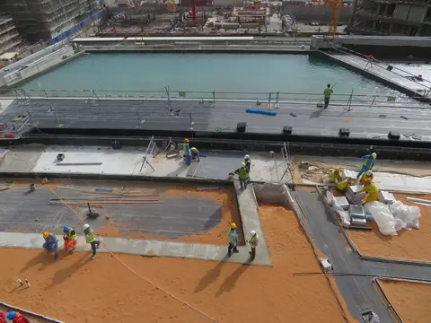 Creekside 18, Creek Island construction progress — 5 January 2020, 90.16% complete, photo 5 of 13