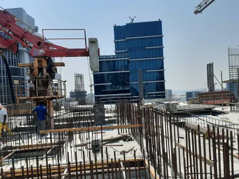 West Bay Tower, Business Bay construction progress — 1 August 2023, 38.52% complete, photo 6 of 10