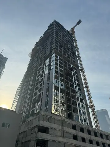 West Bay Tower, Business Bay construction progress — 13 February 2024, 48.00% complete, photo 7 of 8