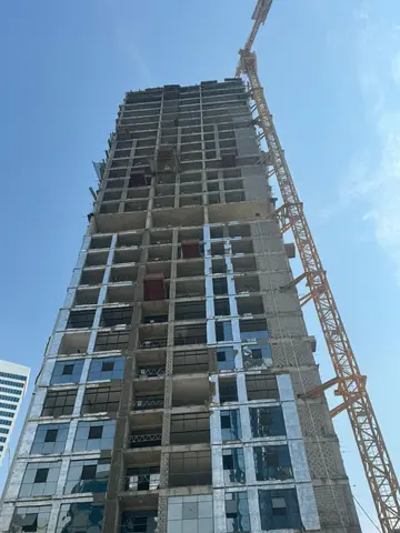 West Bay Tower, Business Bay construction progress — 13 February 2024, 48.00% complete, photo 1 of 8