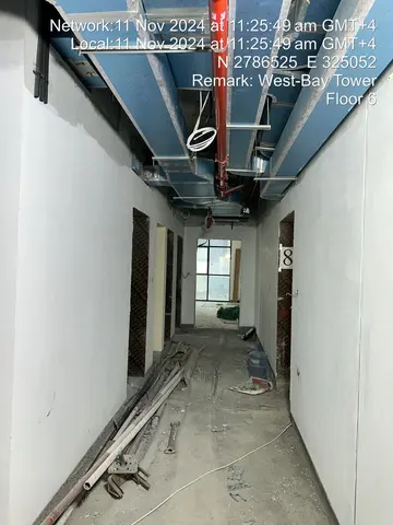 West Bay Tower, Business Bay construction progress — 11 November 2024, 57.20% complete, photo 1 of 9