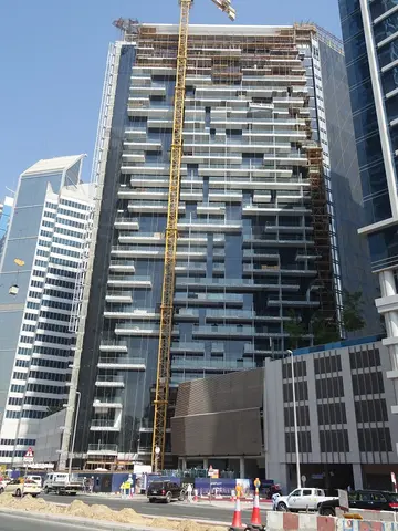 Ход строительства Marquise Square Tower, Business Bay — 1 октября 2018, готовность 91.06%, снимок 9 из 14