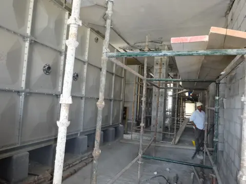 Al Madar Siraj Tower, Arjan construction progress — 18 October 2014, 54.00% complete