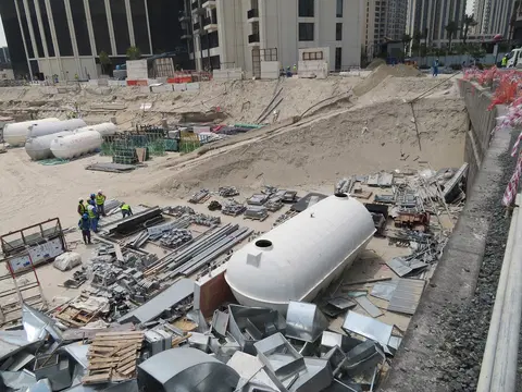 Island Park I, Dubai Creek Harbour construction progress — 4 June 2020, 4.60% complete, photo 1 of 4