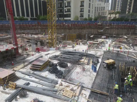 Island Park I, Dubai Creek Harbour construction progress — 4 September 2023, 6.69% complete, photo 4 of 6