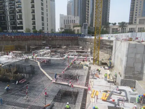 Island Park I, Dubai Creek Harbour construction progress — 4 September 2023, 6.69% complete, photo 2 of 6