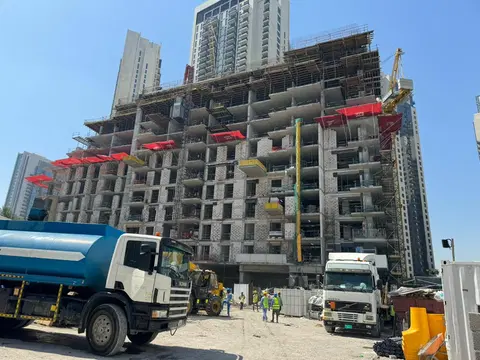 Island Park I, Dubai Creek Harbour construction progress — 24 April 2024, 40.74% complete, photo 1 of 3