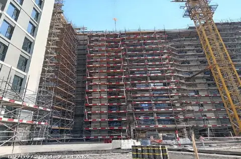 Island Park I, Dubai Creek Harbour construction progress — 13 September 2024, 58.29% complete, photo 3 of 5