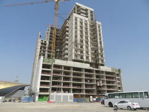 Azizi Aura Residence, Downtown Jebel Ali construction progress — 12 September 2019, 58.34% complete, photo 9 of 10