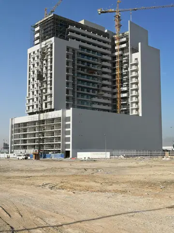 Azizi Aura Residence, Downtown Jebel Ali construction progress — 19 February 2020, 75.35% complete, photo 4 of 11