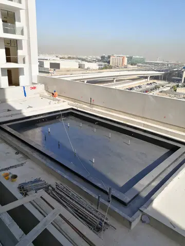 Azizi Aura Residence, Downtown Jebel Ali construction progress — 19 February 2020, 75.35% complete, photo 1 of 11