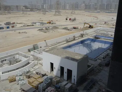 Azizi Riviera 1, Azizi Riviera construction progress — 22 August 2022, 74.46% complete, photo 4 of 10