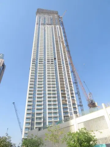 The Grand at Dubai Creek Harbour, Creek Island construction progress — 23 September 2021, 88.37% complete, photo 10 of 10