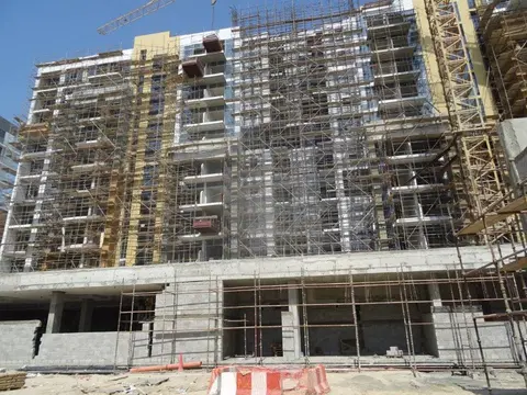 Ход строительства Azizi Riviera 23, Azizi Riviera — 27 октября 2021, готовность 68.28%, снимок 6 из 9