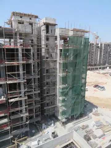 Ход строительства Azizi Riviera 33, Azizi Riviera — 1 октября 2020, готовность 44.03%, снимок 2 из 4