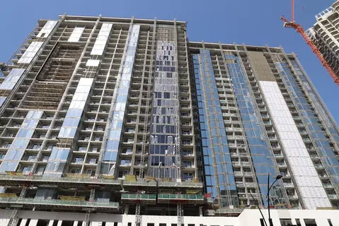 Ход строительства One Park Avenue, Sobha Hartland — 18 февраля 2022, готовность 81.12%, снимок 3 из 10