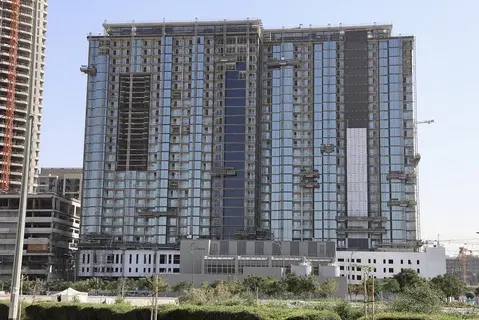 Ход строительства One Park Avenue, Sobha Hartland — 18 февраля 2022, готовность 81.12%, снимок 2 из 10