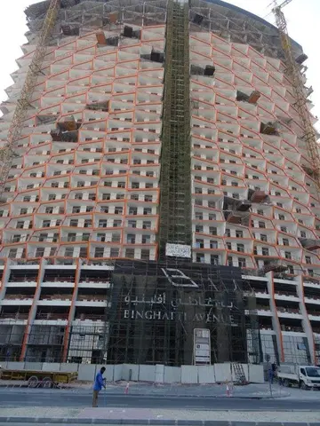 Ход строительства Binghatti Avenue, Healthcare City Phase 2 — 24 октября 2021, готовность 75,01%, снимок 11 из 12