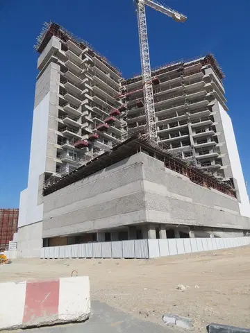 Alexis Tower, Downtown Jebel Ali construction progress — 8 March 2023, 47.12% complete, photo 9 of 10