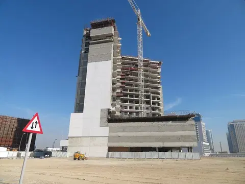 Alexis Tower, Downtown Jebel Ali construction progress — 8 March 2023, 47.12% complete, photo 1 of 10