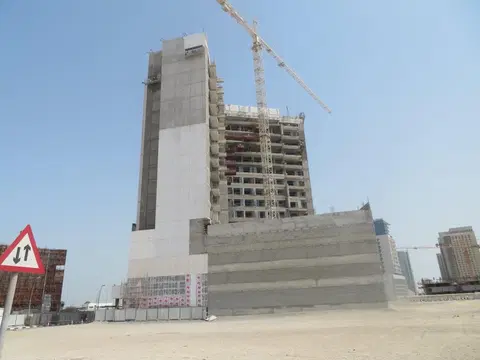Alexis Tower, Downtown Jebel Ali construction progress — 31 July 2023, 57.36% complete, photo 9 of 10