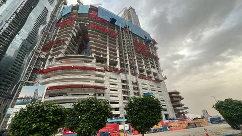 Aykon City 3, Business Bay construction progress — 12 April 2026, 31.35% complete, photo 7 of 10