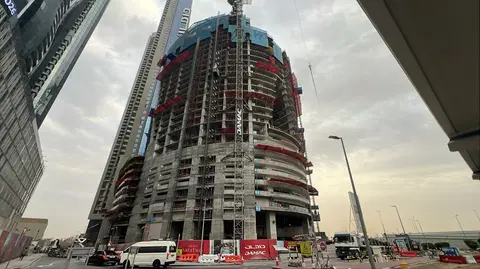 Aykon City 3, Business Bay construction progress — 12 April 2026, 31.35% complete, photo 4 of 10