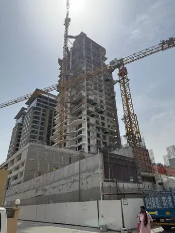 Samana Waves, Jumeirah Village Circle construction progress — 14 July 2025, 54.37% complete, photo 6 of 11