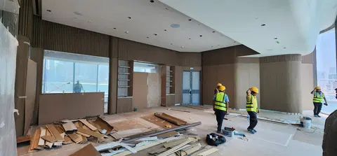 Ava Palm Jumeirah Dorchester Collection, Palm Jumeirah construction progress — 26 August 2026, 95.93% complete, photo 2 of 11