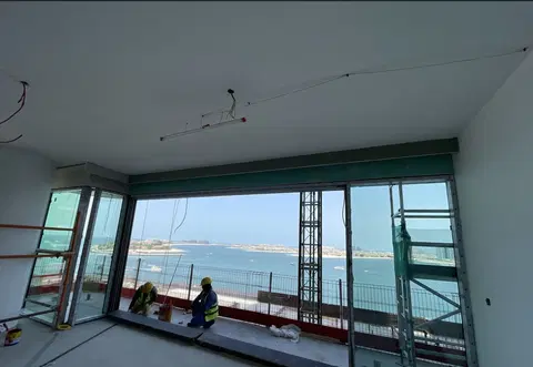 Address Residences The Bay, Emaar Beachfront construction progress — 28 April 2025, 29.74% complete, photo 1 of 6