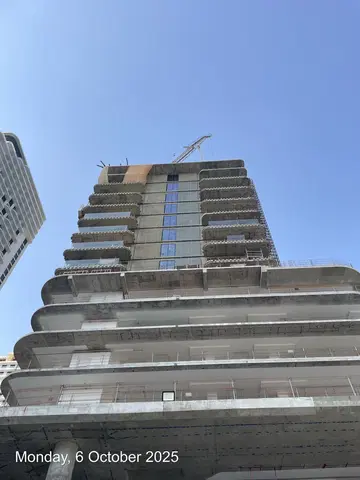 Address Residences The Bay, Emaar Beachfront construction progress — 4 December 2025, 49.31% complete, photo 3 of 8