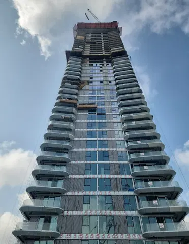 Address Residences The Bay, Emaar Beachfront construction progress — 17 March 2026, 67.08% complete, photo 3 of 8