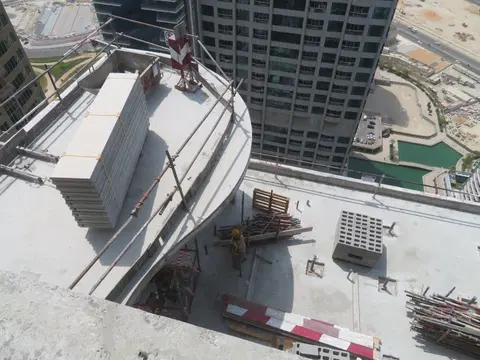 Ход строительства MBL Royal, Jumeirah Lakes Towers — 25 сентября 2023, готовность 60.07%, снимок 5 из 10