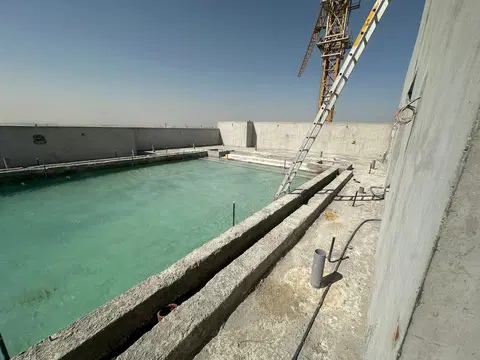Ag Square, DubaiLand Residence Complex construction progress — 9 February 2026, 49.24% complete, photo 5 of 8
