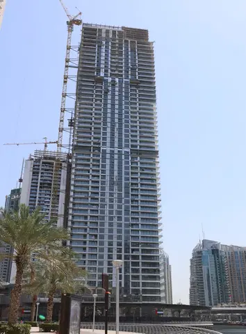 Ход строительства Marina Shores, Dubai Marina — 14 мая 2026, готовность 87,18%, снимок 8 из 8