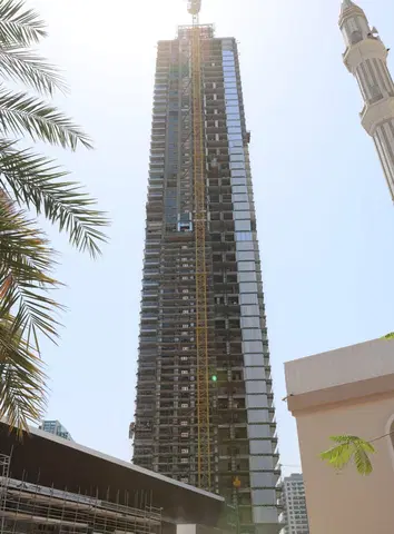 Ход строительства Marina Shores, Dubai Marina — 14 мая 2026, готовность 87,18%, снимок 7 из 8