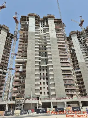 Azizi Riviera Rêve, Azizi Riviera construction progress — 11 August 2025, 53.13% complete, photo 3 of 14