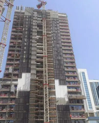 Ход строительства Azizi Riviera Rêve, Azizi Riviera — 1 июля 2026, готовность 76,57%, снимок 8 из 9
