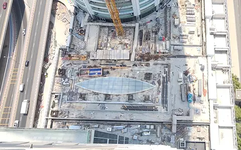 Palm Beach Towers -3, The Palm Crescent construction progress — 12 August 2026, 74.27% complete, photo 1 of 13