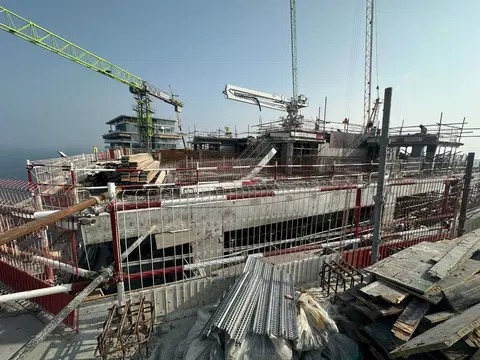 Orla by Omniyat Dorchester Collection, The Palm Crescent construction progress — 5 February 2026, 48.00% complete, photo 3 of 10