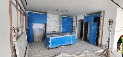 Bulgari Lighthouse Dubai, Jumeirah Bay Island construction progress — 9 July 2026, 63.61% complete, photo 7 of 10