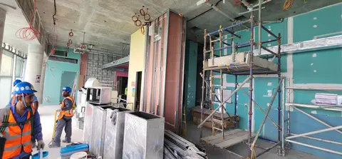 Bulgari Lighthouse Dubai, Jumeirah Bay Island construction progress — 9 July 2026, 63.61% complete, photo 3 of 10