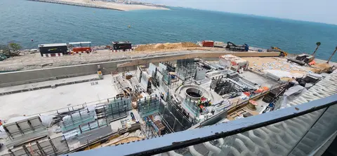 Bulgari Lighthouse Dubai, Jumeirah Bay Island construction progress — 9 July 2026, 63.61% complete, photo 1 of 10