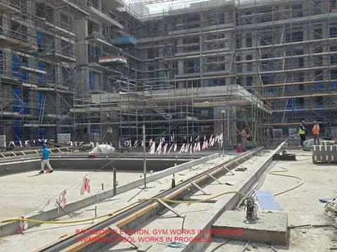 Holland Gardens, Town Square construction progress — 13 March 2025, 55.52% complete, photo 8 of 9