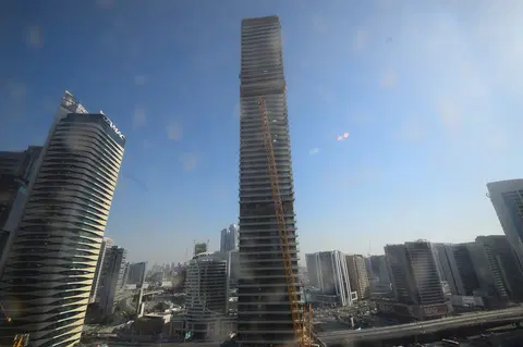 Ход строительства St. Regis Residences Financial Center Road, Downtown Dubai — 14 января 2026, готовность 90.07%, снимок 7 из 7