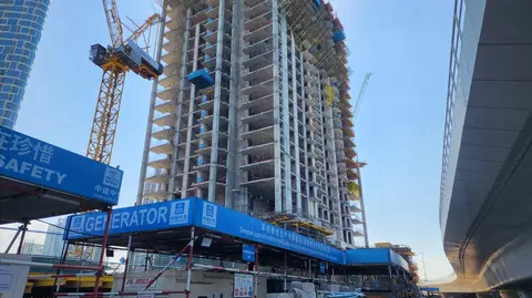 Ход строительства Bluewaters Bay, Bluewaters Island — 26 января 2026, готовность 22.29%, снимок 7 из 12
