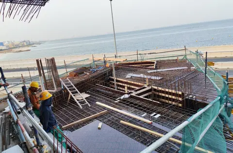 Ход строительства Bluewaters Bay, Bluewaters Island — 26 января 2026, готовность 22.29%, снимок 2 из 12