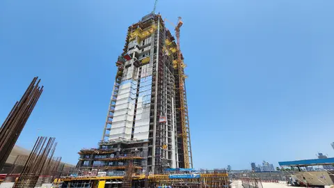 Ход строительства Bluewaters Bay, Bluewaters Island — 27 апреля 2026, готовность 28,38%, снимок 9 из 9